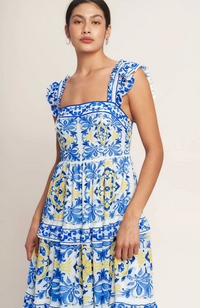 Printed Woven Maxi Dress