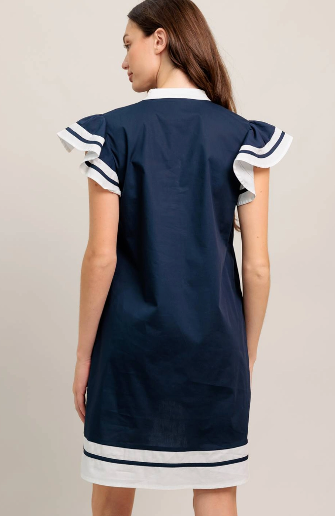 Color Blocked Mini Dress