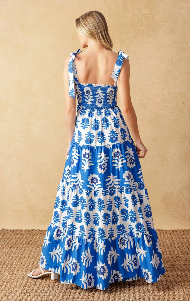 Printed Woven Maxi Dress