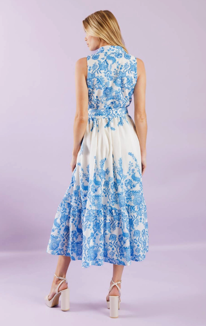 Shirt Collar Midi Dress