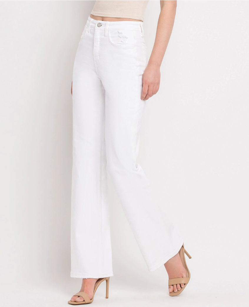 90's Vintage Super High Rise Flare Jeans