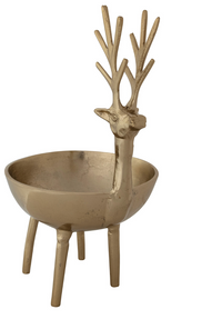 Gold Finish Deer Shaped Bowl