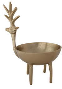 Gold Finish Deer Shaped Bowl