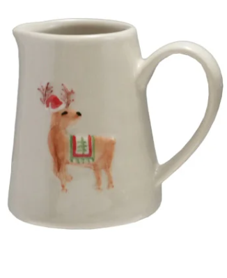 Hand Painted Holiday Creamer
