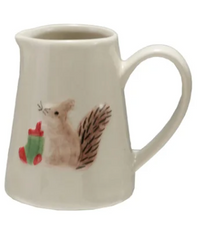 Hand Painted Holiday Creamer