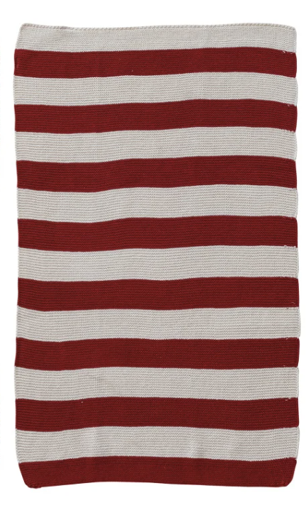 Cotton Knit Striped Tea Towel