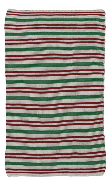 Cotton Knit Striped Tea Towel