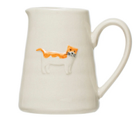 Cat and Dog Stoneware Creamer