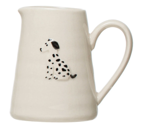 Cat and Dog Stoneware Creamer