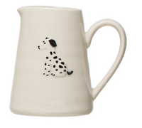 Cat and Dog Stoneware Creamer