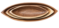 Acacia Boat Shaped Bowl