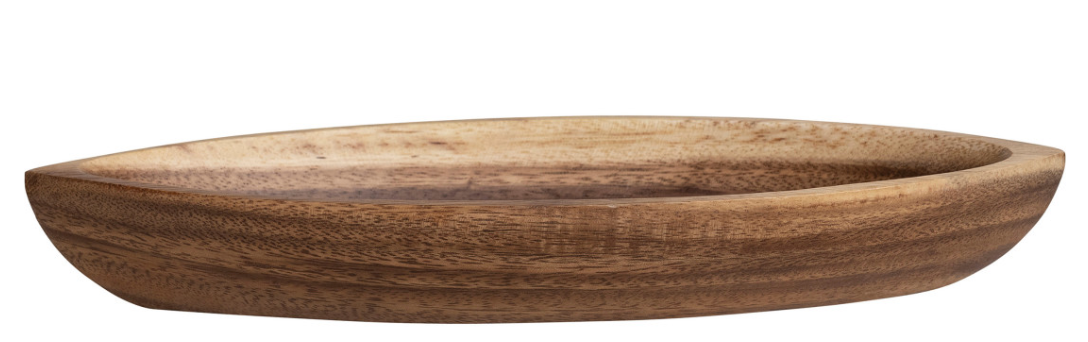 Acacia Boat Shaped Bowl
