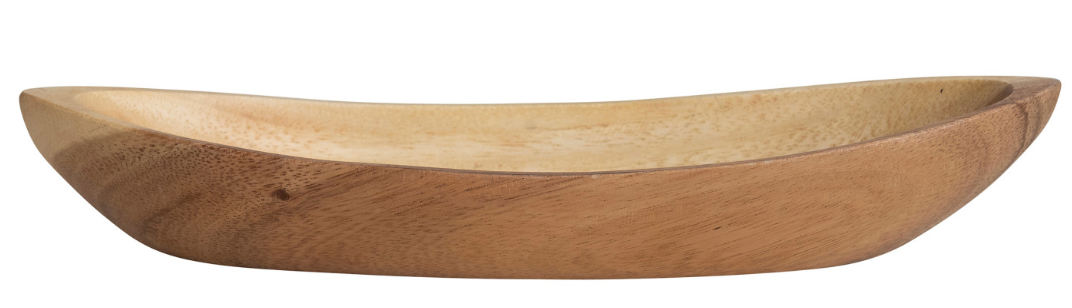 Acacia Boat Shaped Bowl
