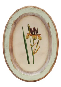 Wood Framed Floral Wall Decor