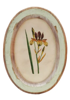 Wood Framed Floral Wall Decor