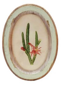 Wood Framed Floral Wall Decor