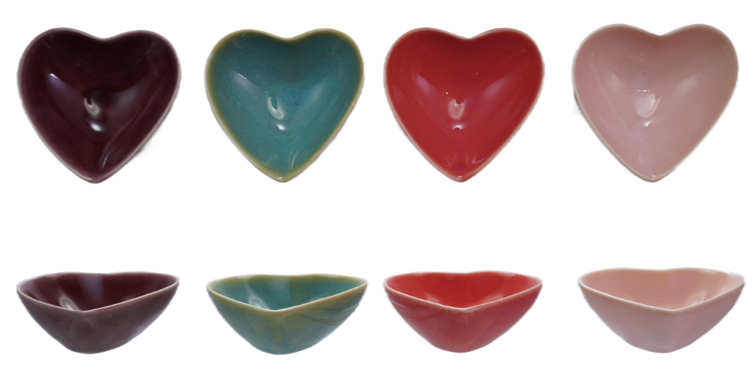 Stoneware Heart Shaped Dish
