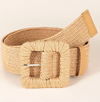 Woven Square Buckle Belt