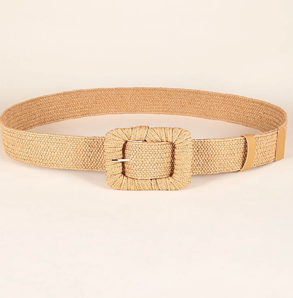 Woven Square Buckle Belt