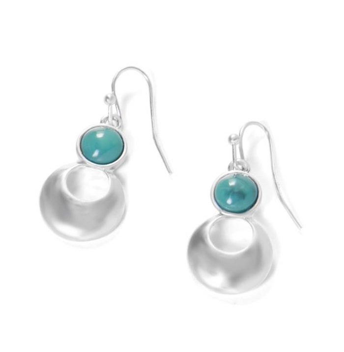 Silver and Turquoise Dangle Earrings