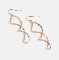 Sleek Twist Dangle Earrings