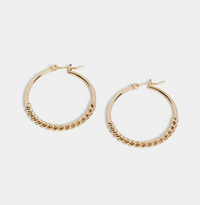 Twisted Metal Hoop Earrings