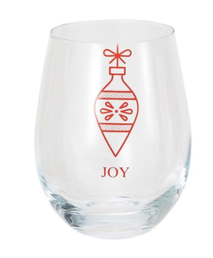 Ornament Stemless Wine Glass