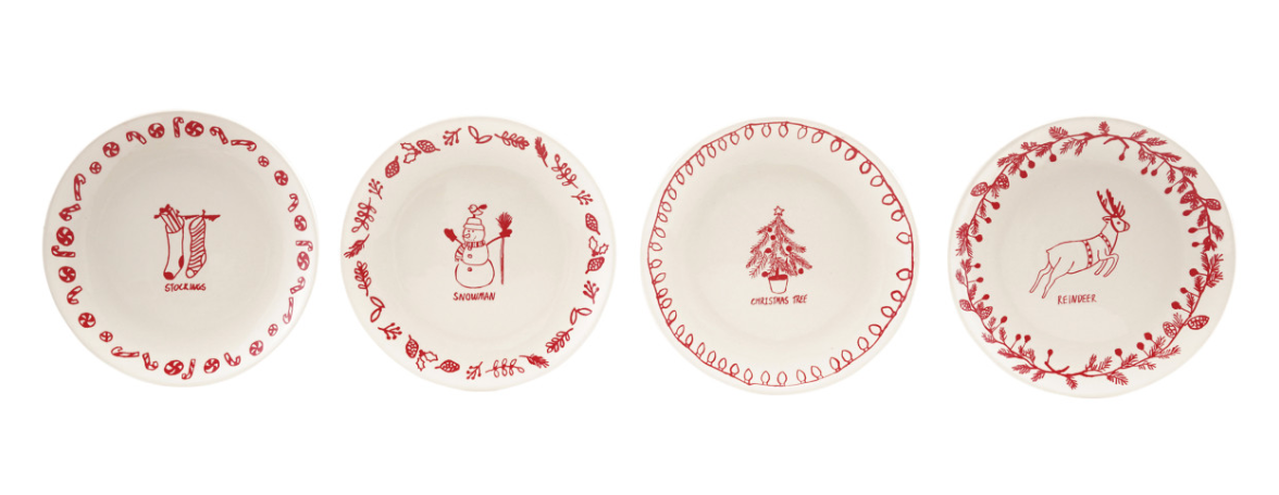 Holiday Stoneware Plate