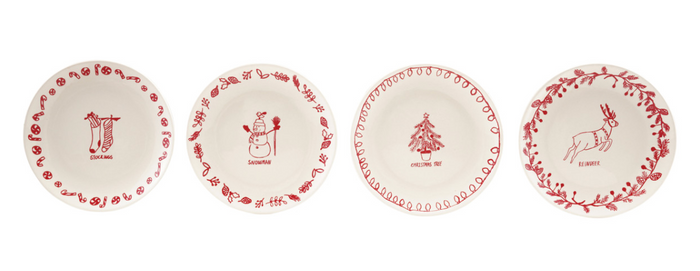 Holiday Stoneware Plate