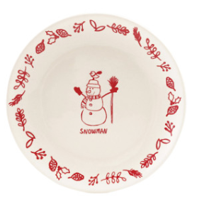 Holiday Stoneware Plate