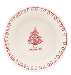 Holiday Stoneware Plate