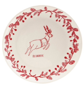 Holiday Stoneware Plate