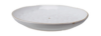Stoneware Plate with Gold Tree