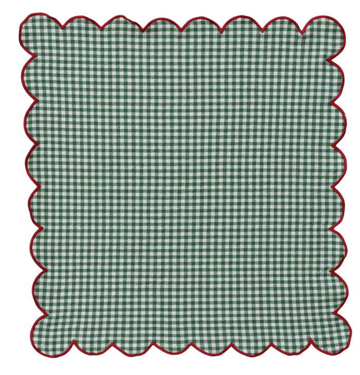 Set of 4 Scalloped Napkins