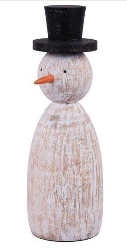 Mango Wood Snowman