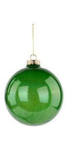 Emerald Spun Glass Ornament