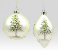 Glass Tree Ornament