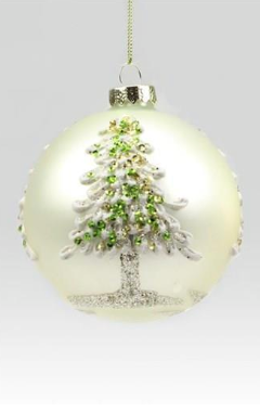 Glass Tree Ornament