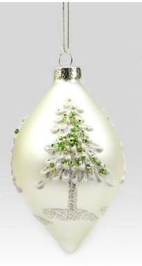 Glass Tree Ornament