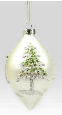 Glass Tree Ornament