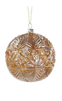 Metallic Glass Ball Ornament