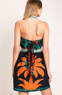Printed Woven Mini Dress