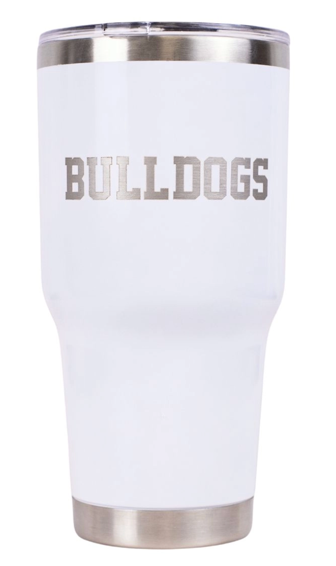 Bulldogs Etched Tumbler