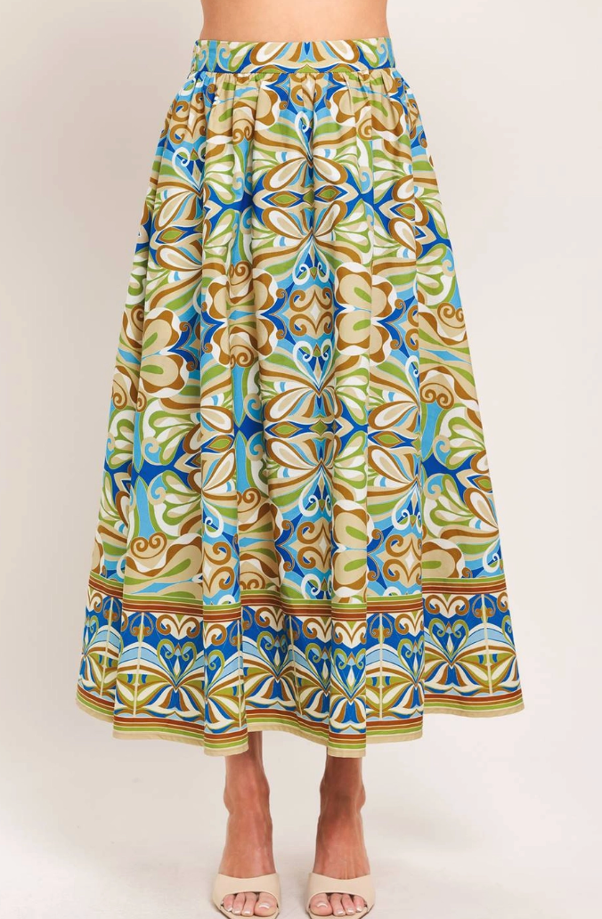 Print Woven Skirt