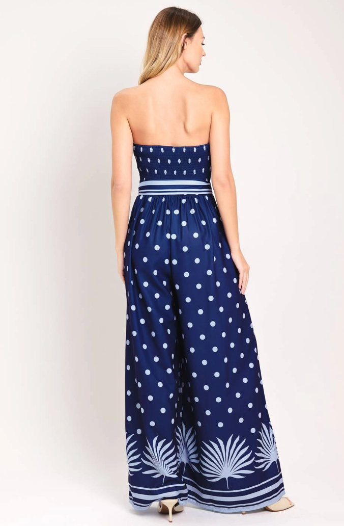 Polka Dot Woven Jumpsuit