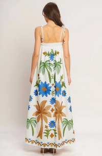 Printed Woven Maxi Dress