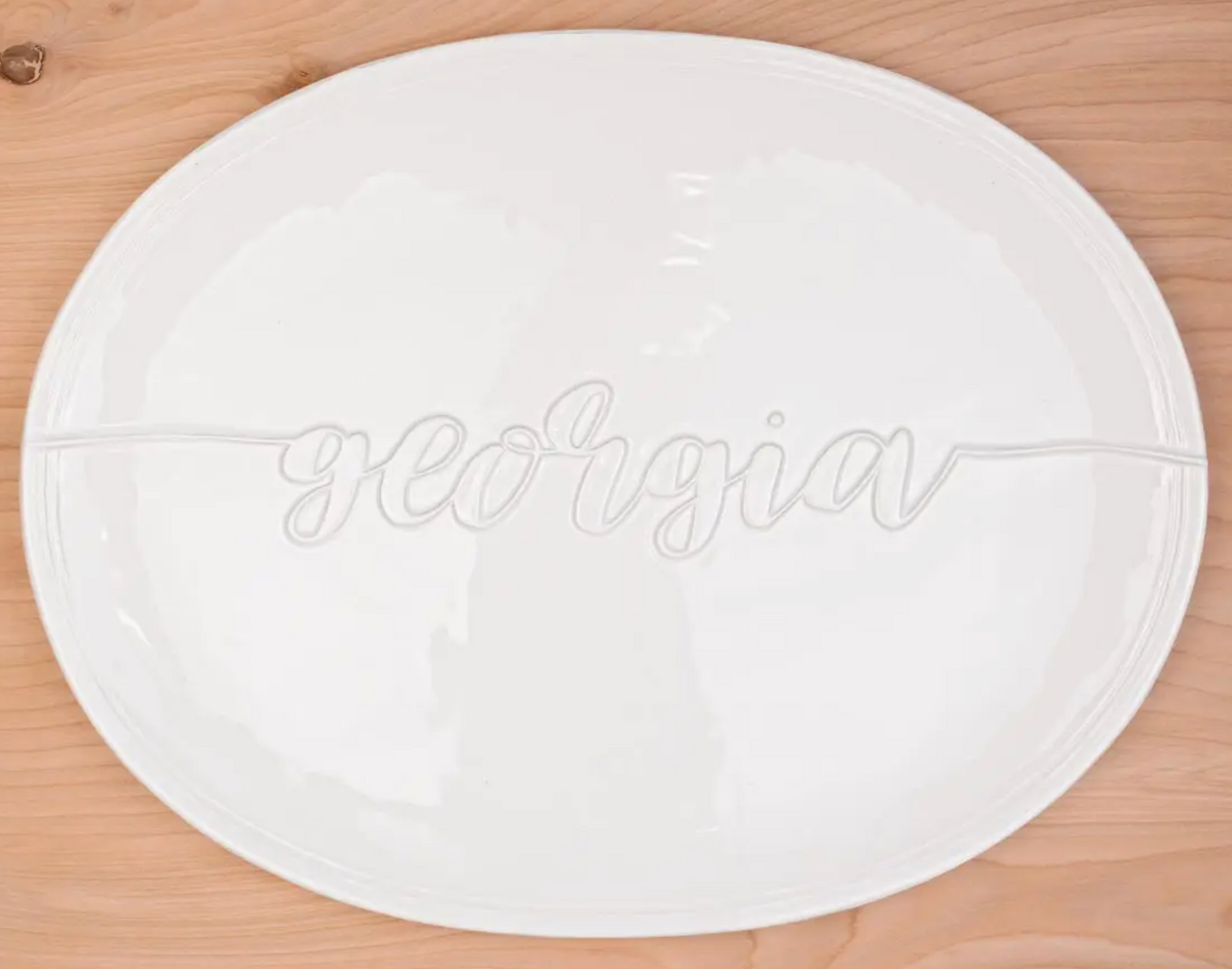 Georgia Embossed Platter