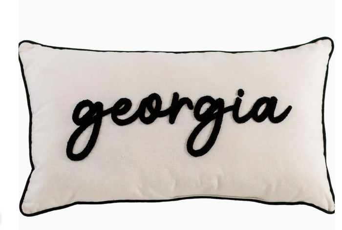 Georgia Embroidered Lumbar Pillow