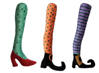 Witch Leg with Shoe Pillow