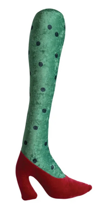 Witch Leg with Shoe Pillow